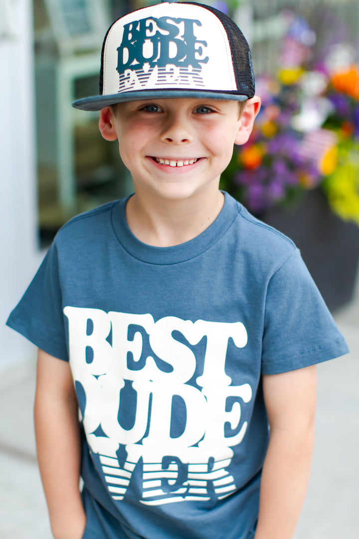 Tiny Whales Best Dude Ever boys tee