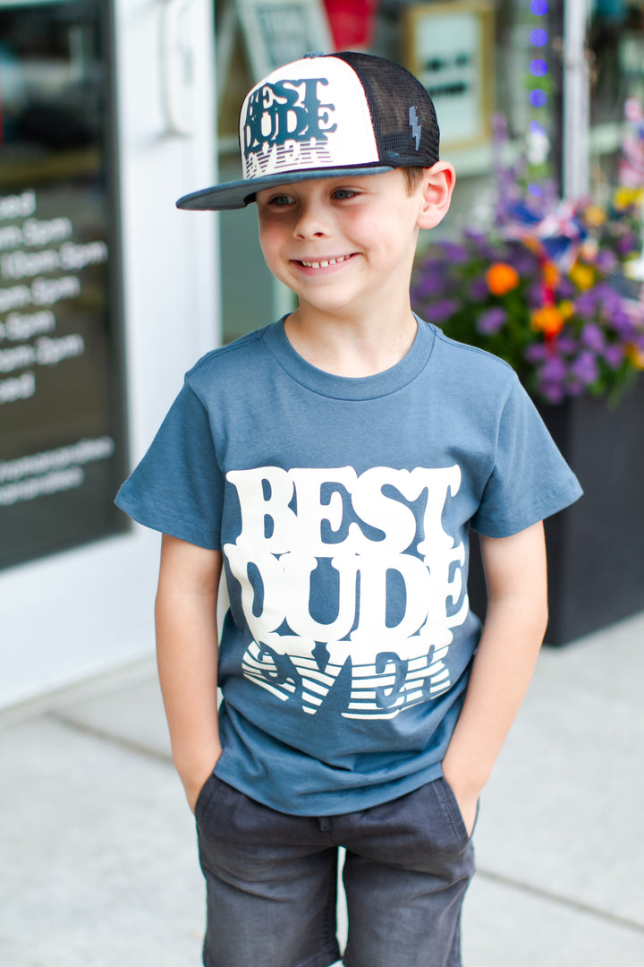 Tiny Whales Best Dude Ever boys tshirt