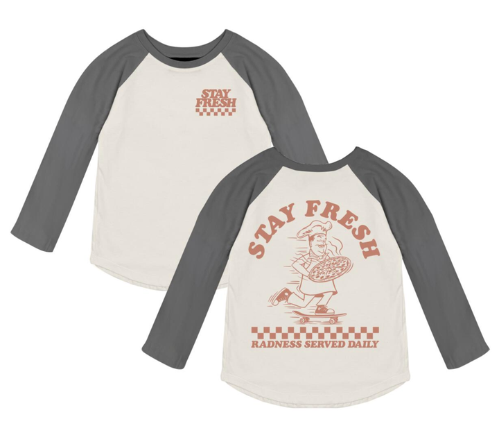 Tiny Whales Stay Fresh Pizza raglan