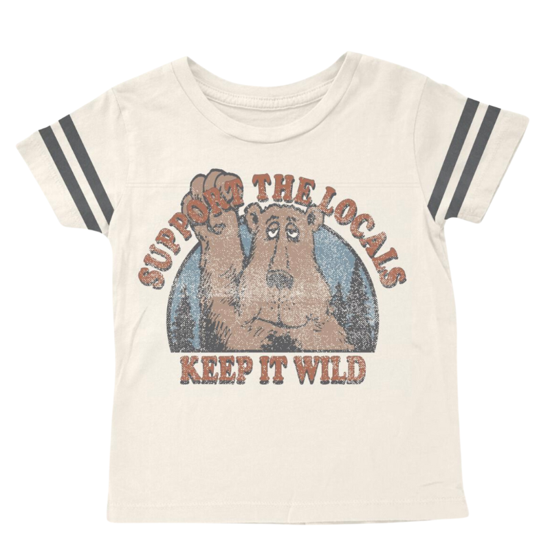 Tiny Whales Support the Locals Keep it wild tee