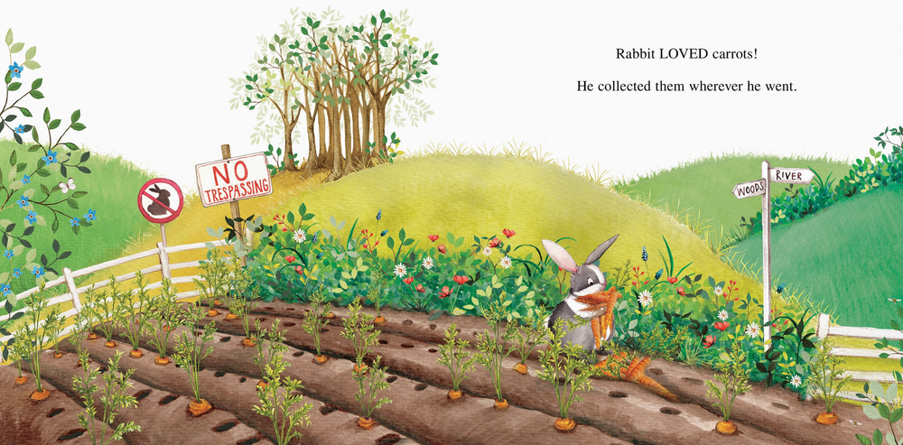 Too Many Carrots Board Book by Katy Hudson sample
