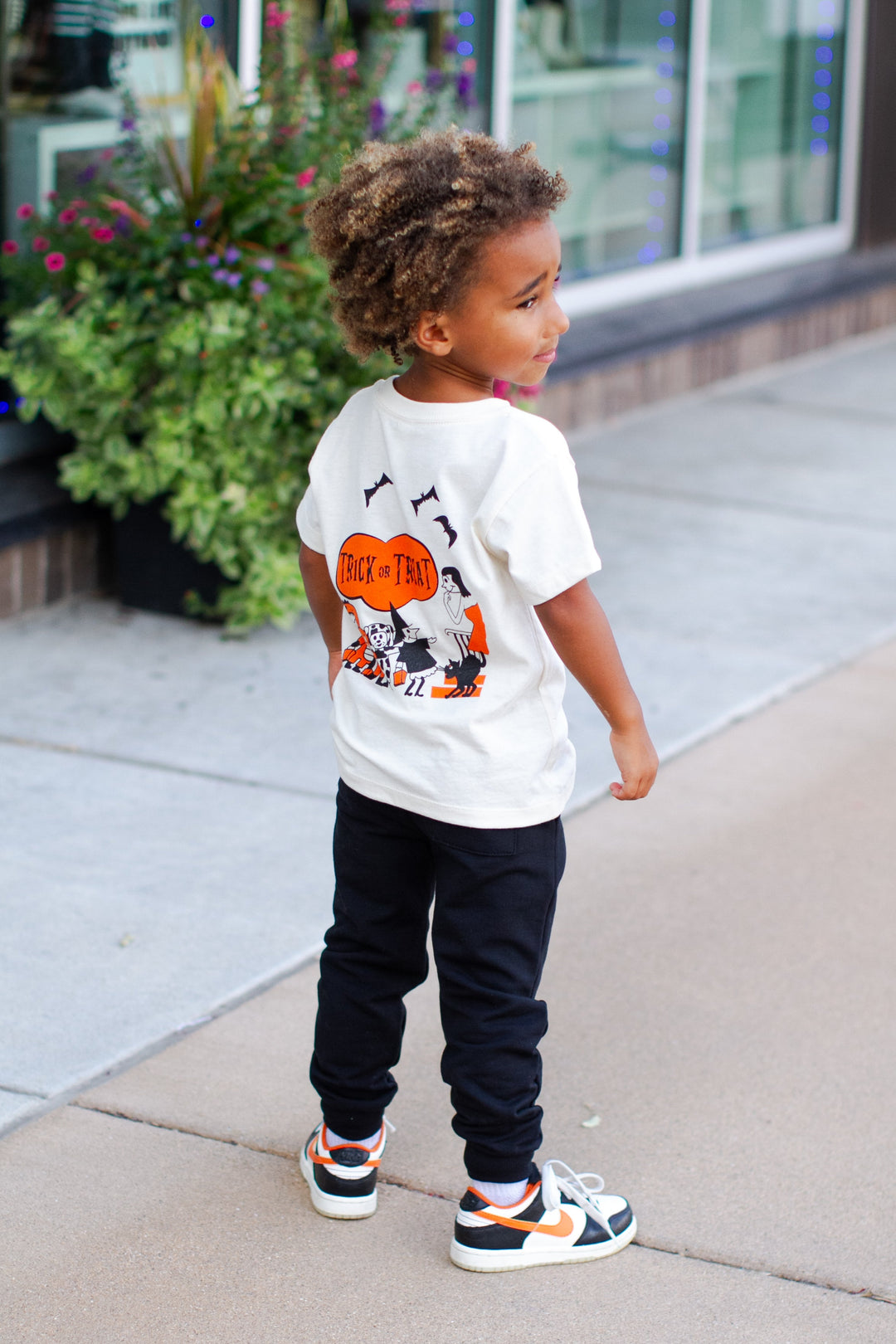Trick or Treat kids Halloween graphic tee