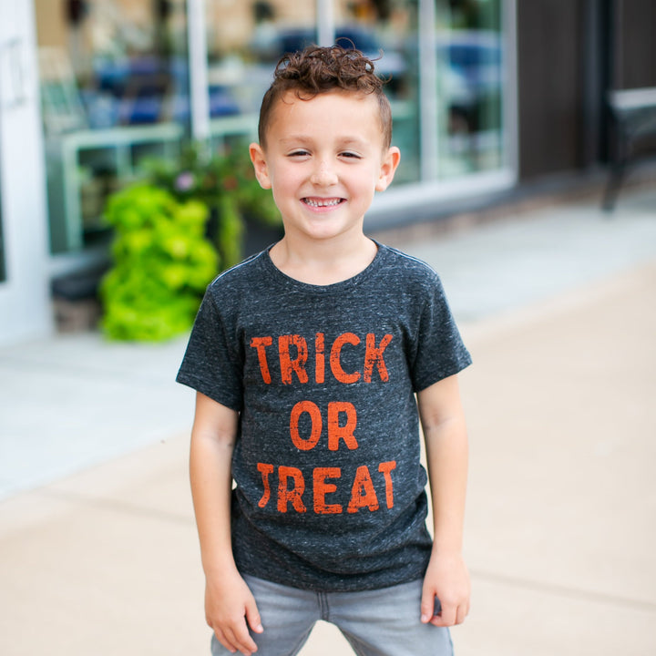 Trick or treat boys halloween shirt