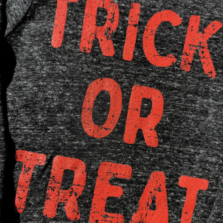 Silas - Trick or Treat Long Sleeve Tee in Charcoal