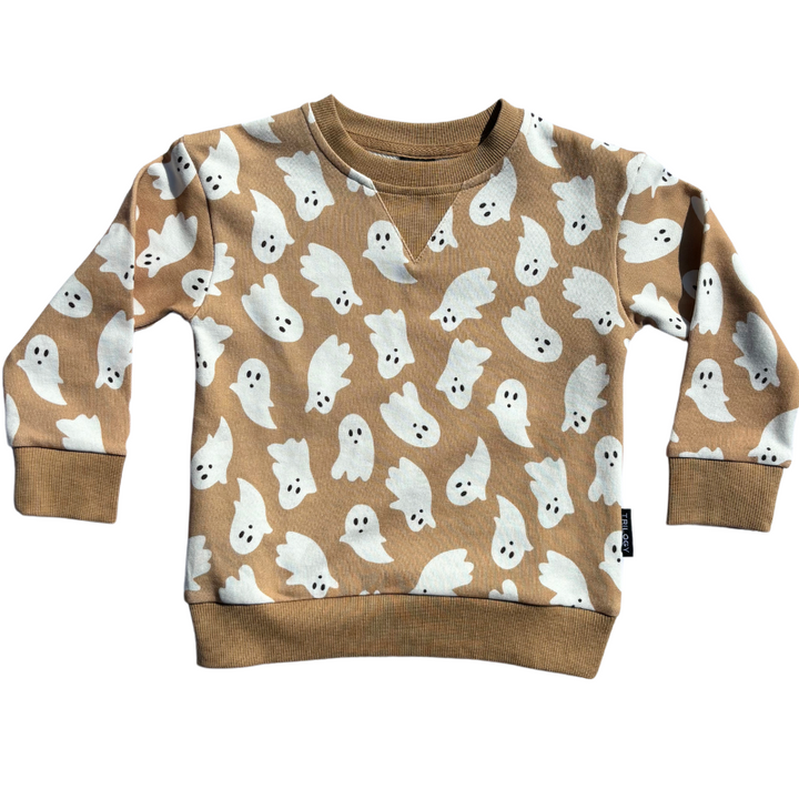 KIDS tan ghosts sweatshirts