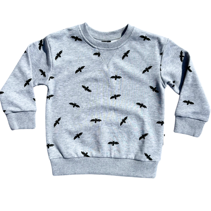 Kids bats grey sweatshirt