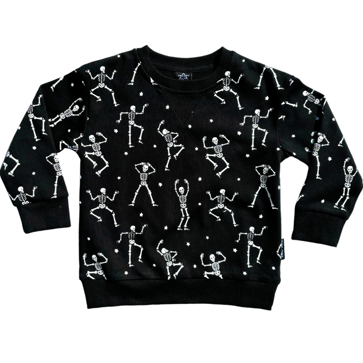 kids dancing skeleton sweatshirt