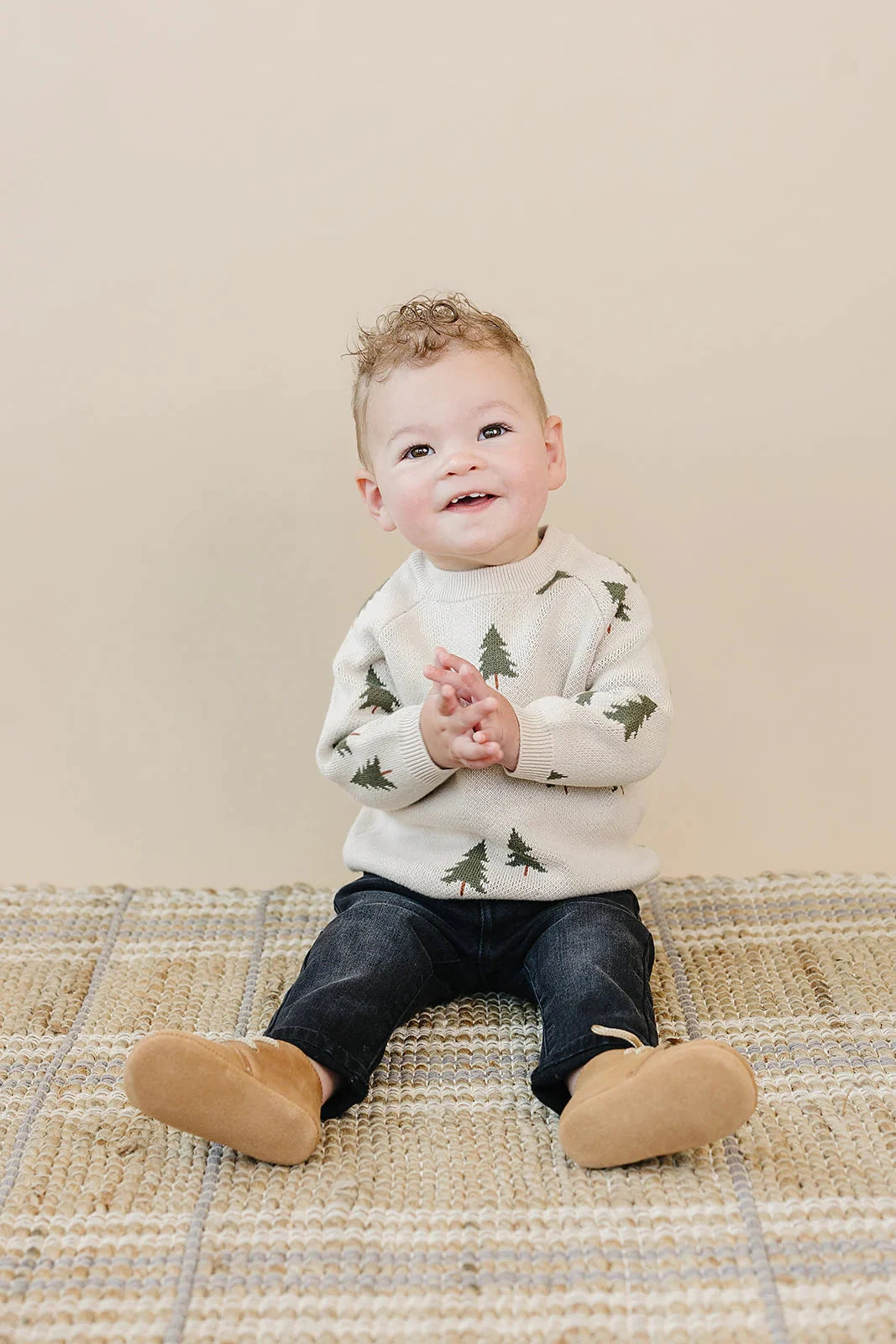 Mebie Baby - Pine Tree Knit Sweater
