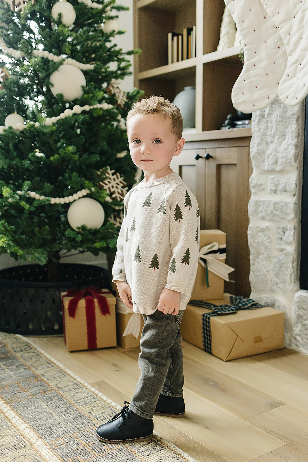 Mebie Baby - Pine Tree Knit Sweater