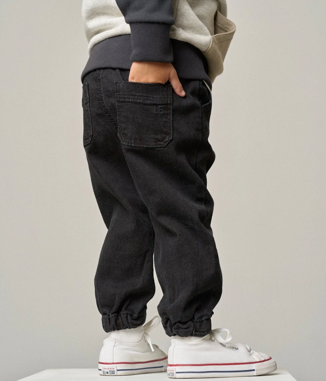 black denim jogger jeans for boys