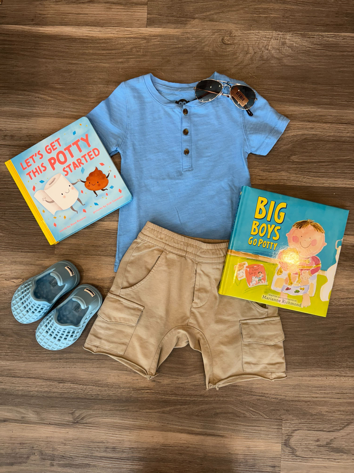 boys blue henley Appaman shirt