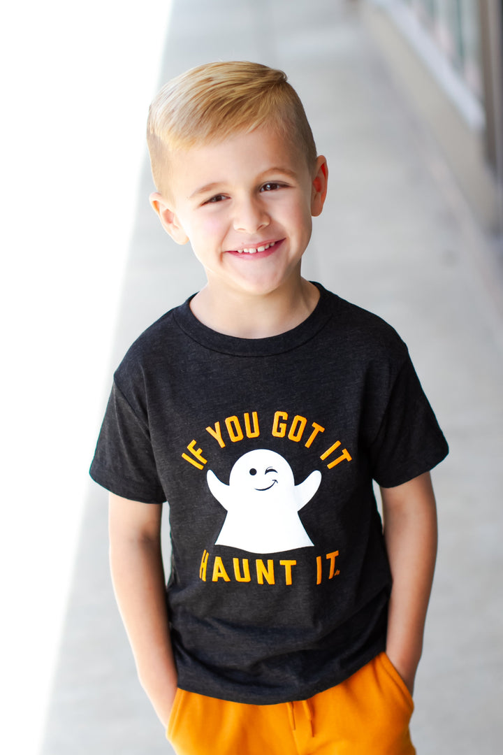 boys ghost halloween shirt