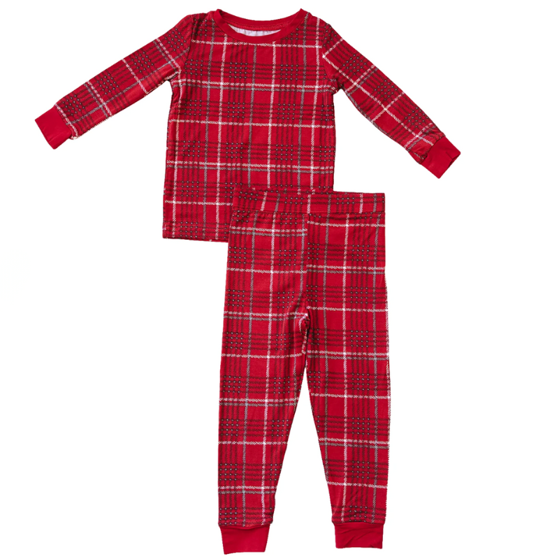 boys red christmas pajamas