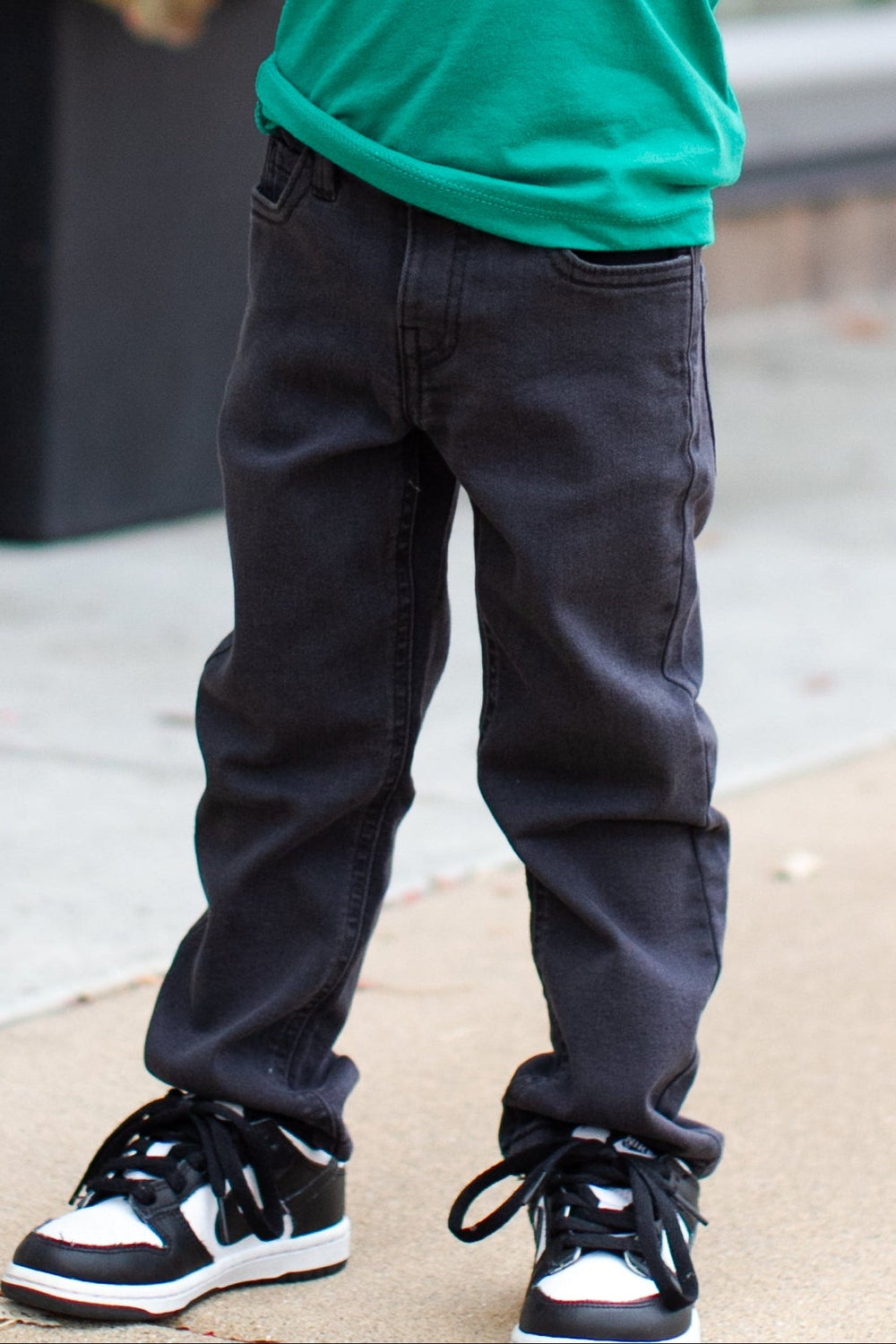 boys soft black pants
