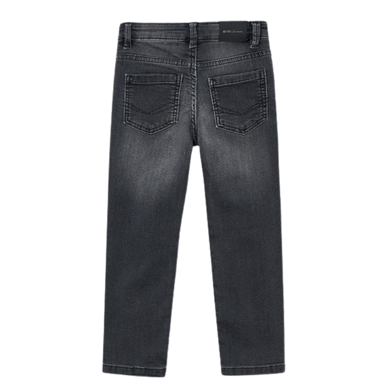 boys soft denim jeans dark grey back