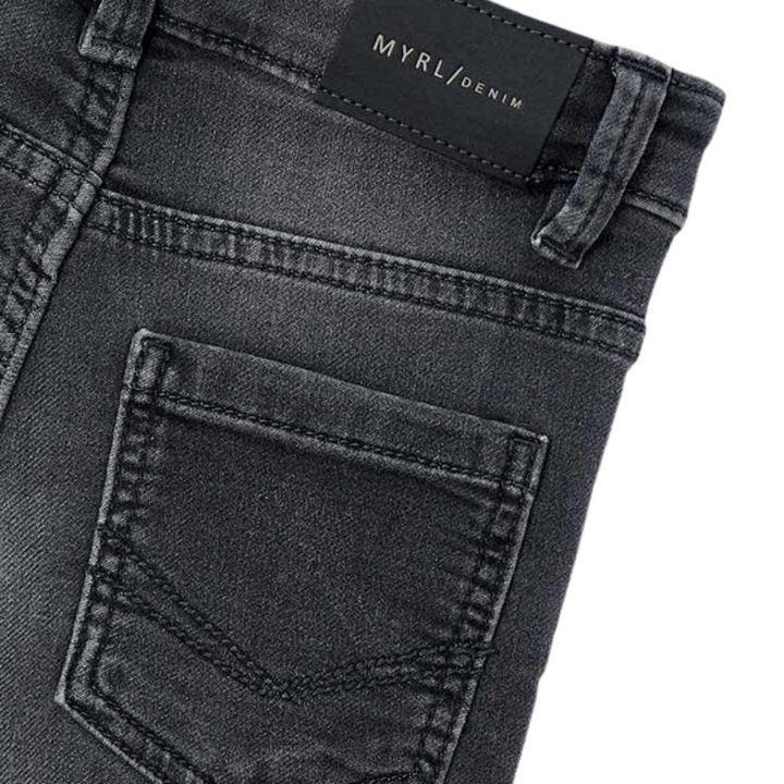 boys soft denim jeans dark grey pockets