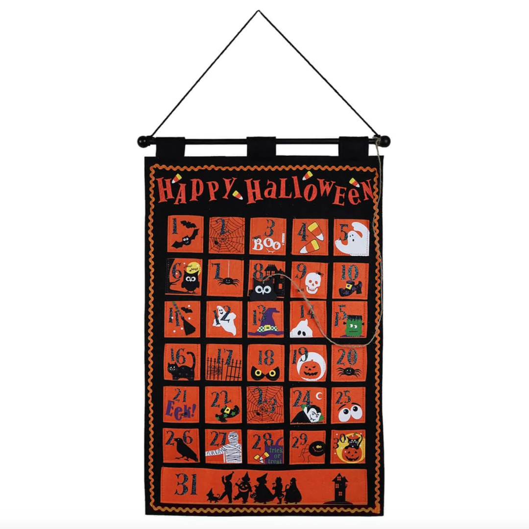 countdown to Halloween felt banner