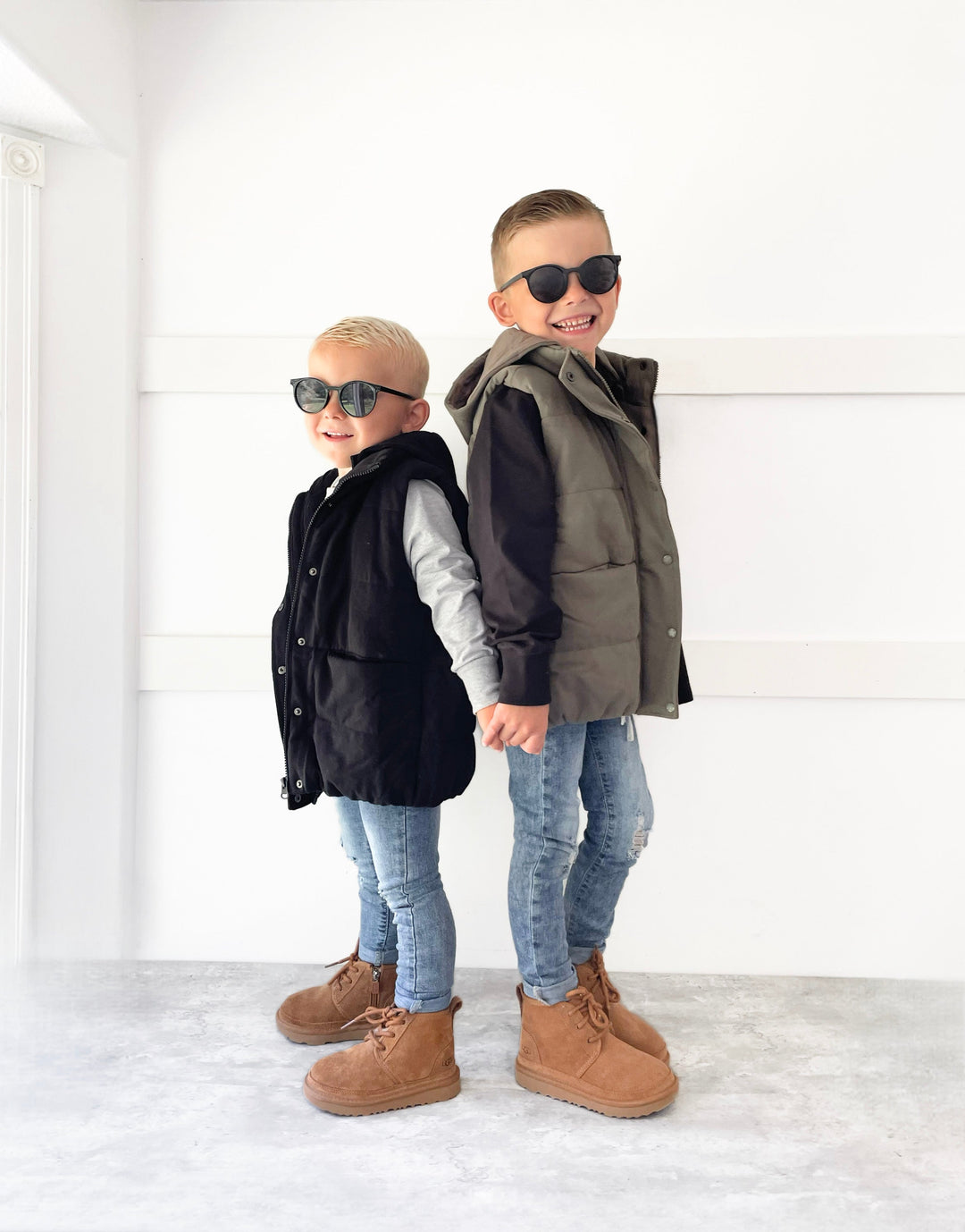 Little Bipsy - Hooded Puffer Vest in Black