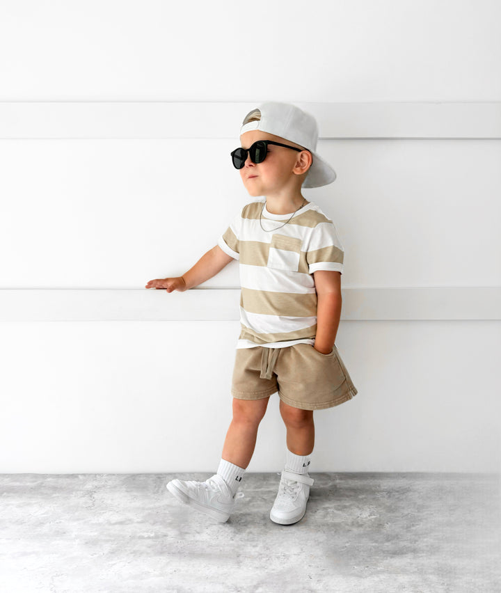 Little Bipsy - Sweatshort in Beige Wash