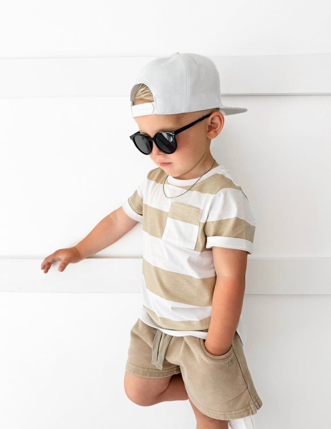 Little Bipsy - Sweatshort in Beige Wash