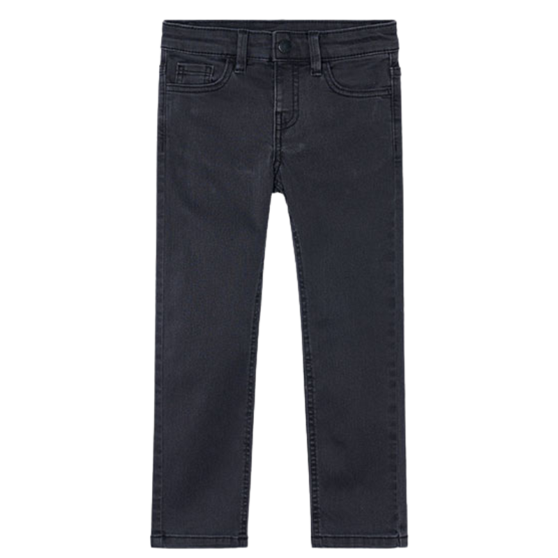 little boys slim fit denim in black
