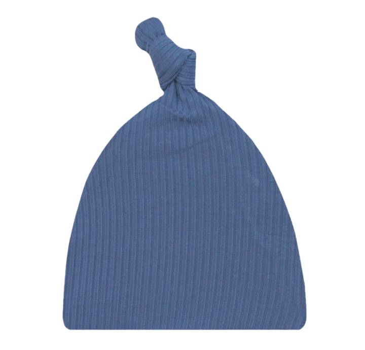 lou Lou & Company Harrison top knot hat blue