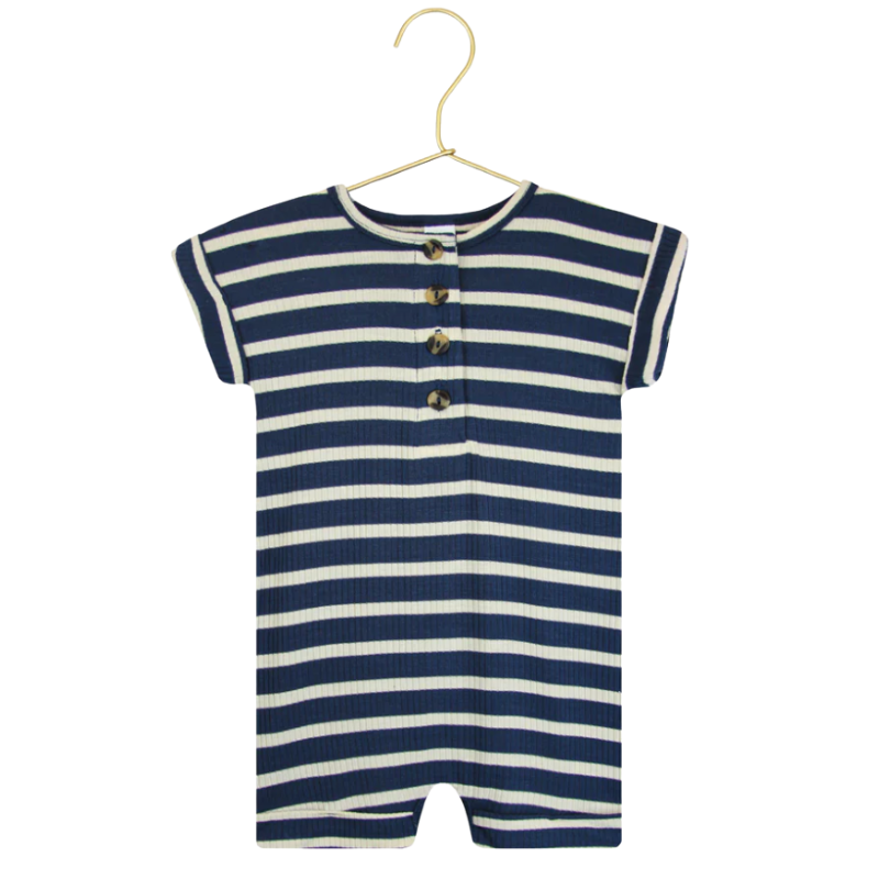 lou Lou and company Jack Navy stripes romper