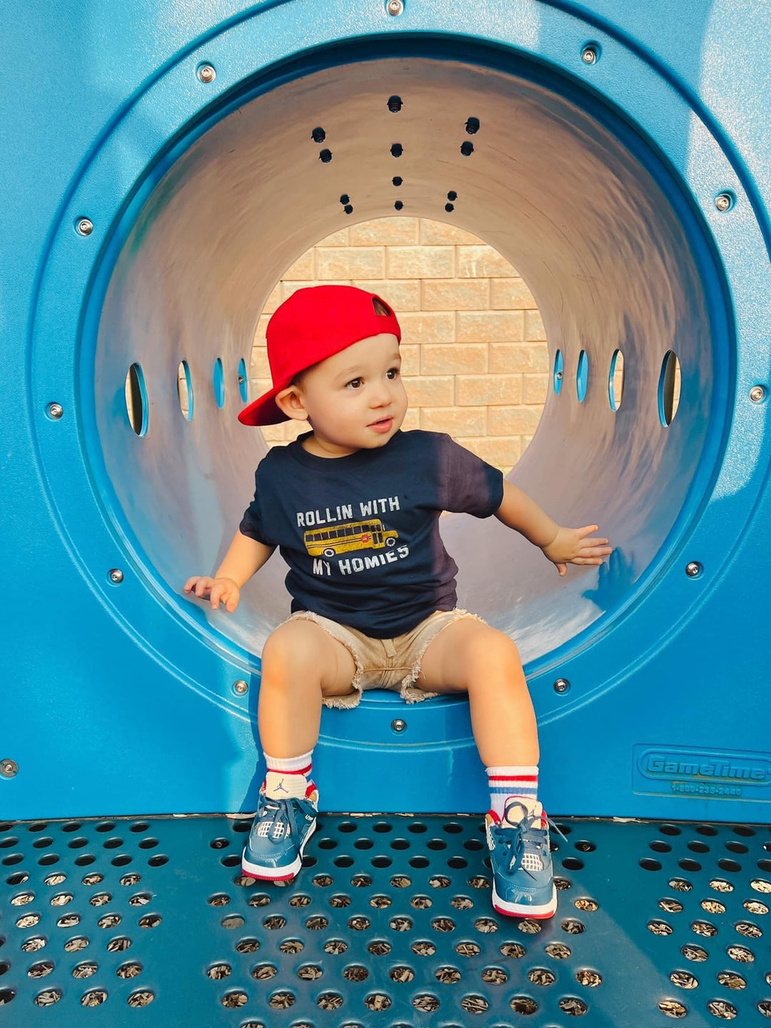 Ledger Nash - Rollin' With My Homies Tee in Navy