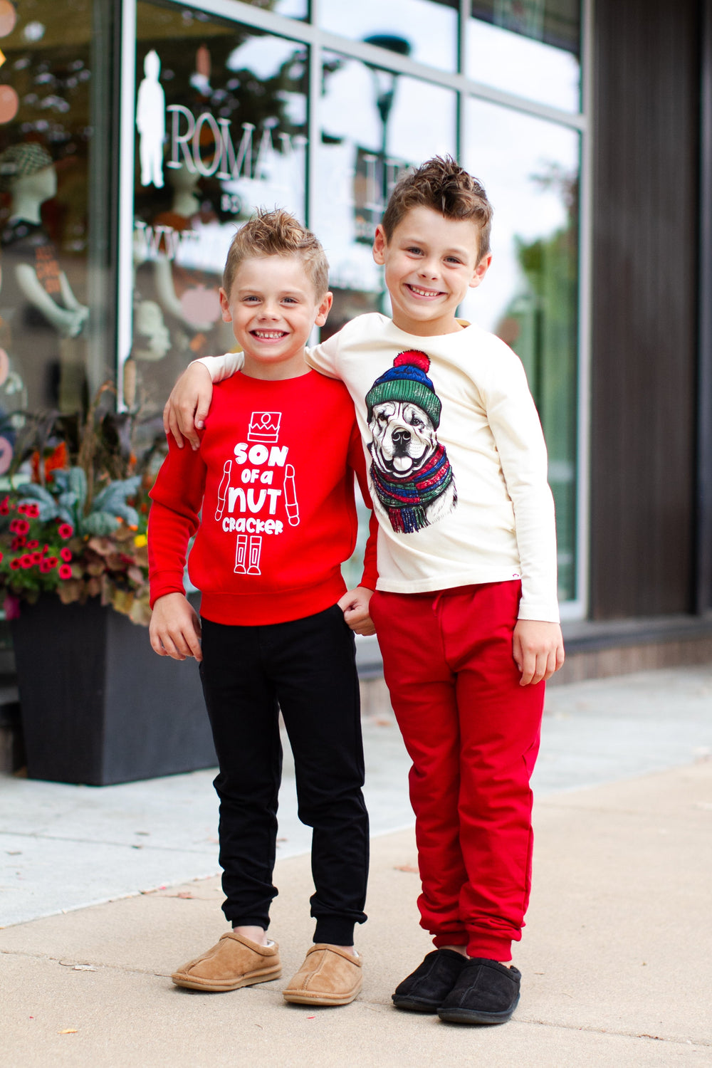 son of a nutcracker kids red sweatshirt