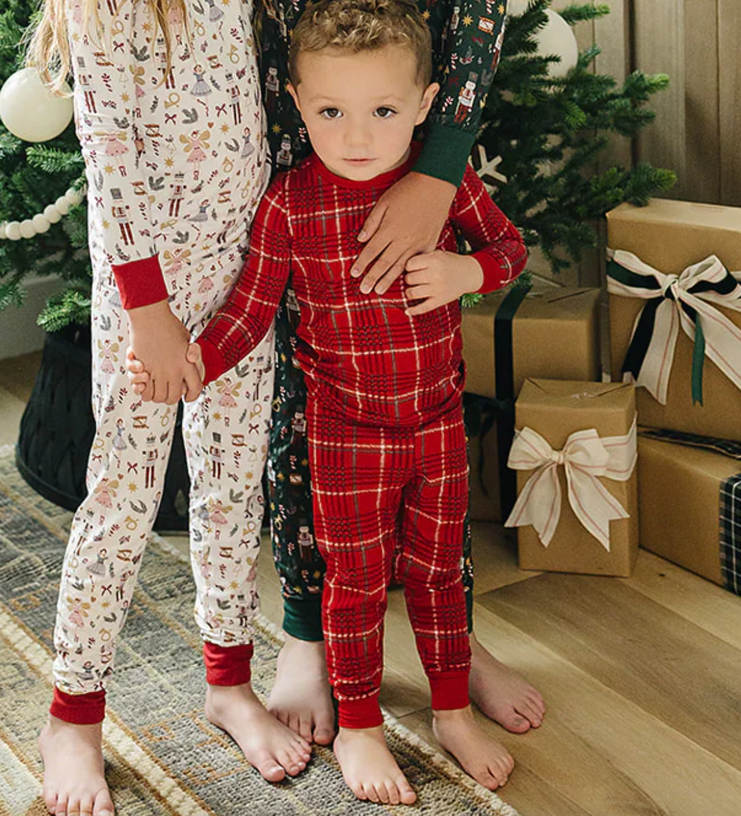 toddler boys red christmas pajamas