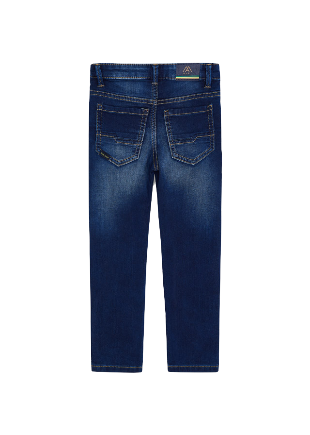 Mayoral - Boys Soft Denim Slim Jeans in Dark Blue