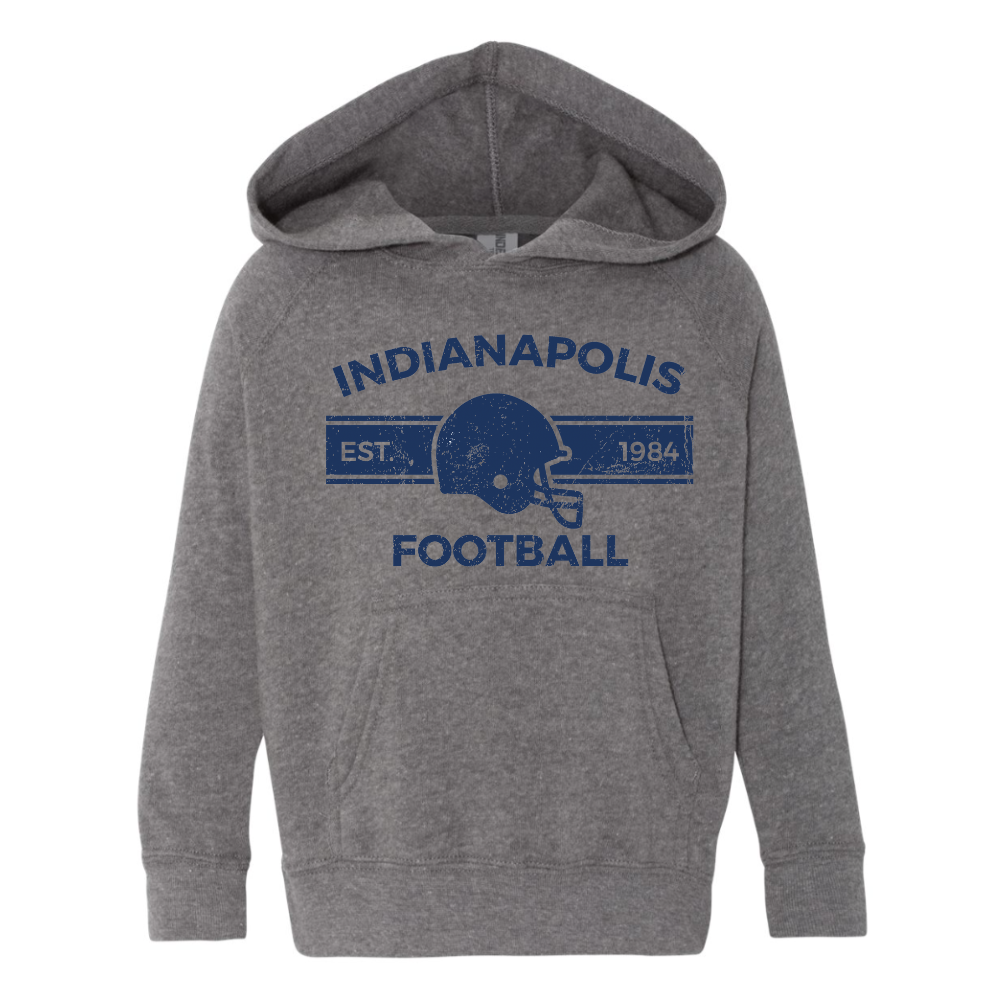 Indianapolis Football - Kids Hoodie in Heather Grey – Roman & Leo