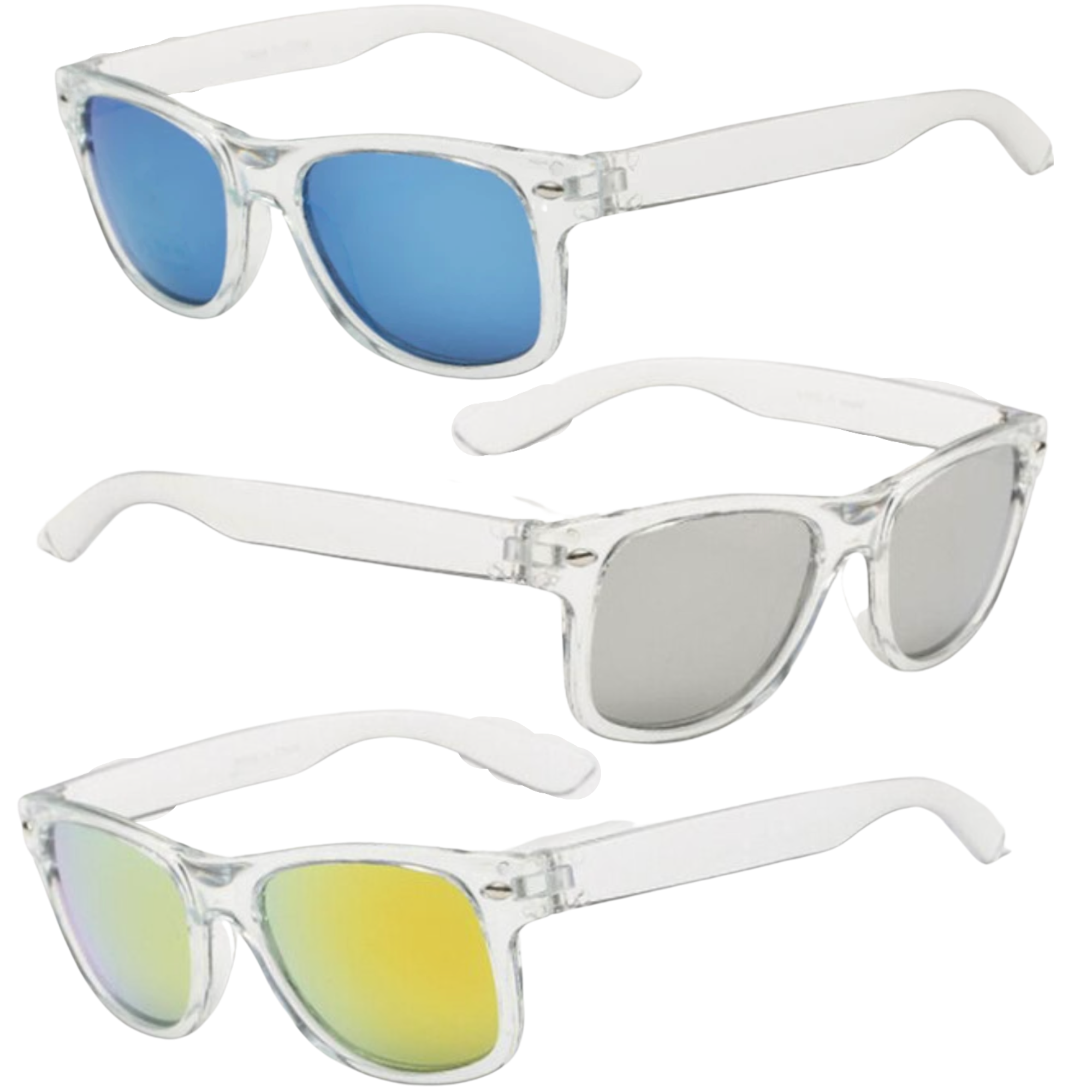 Skoped Industries Sunglasses - Clear Frame / Blue Lens | Phone Skope