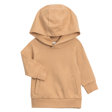 Colored Organics - French Terry Hooded Pullover in Tan