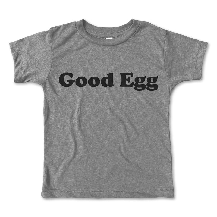 Rivet Kids - Good Egg Tee in Heather Grey