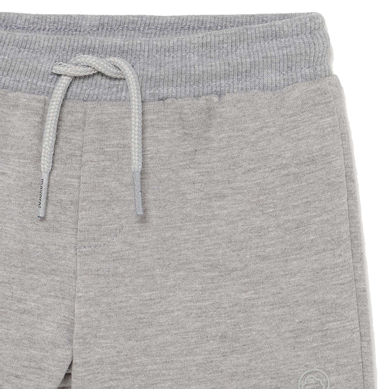 Mayoral - Baby Drawstring Fleece Shorts in Heather Grey