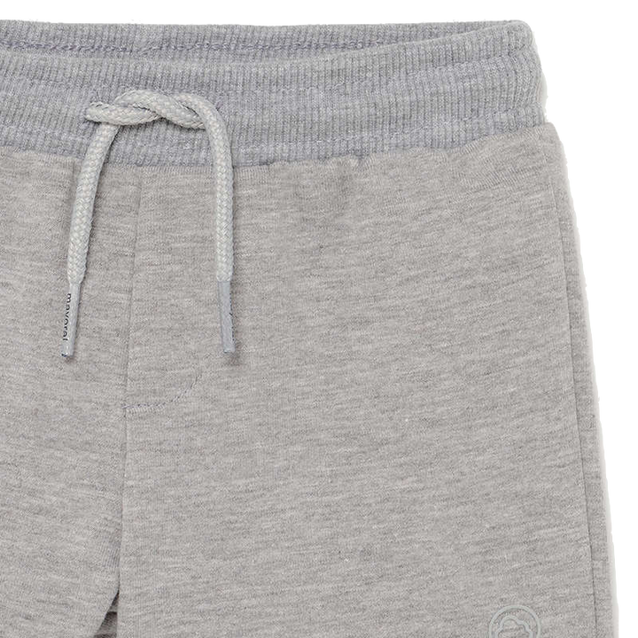 Mayoral - Baby Drawstring Fleece Shorts in Heather Grey