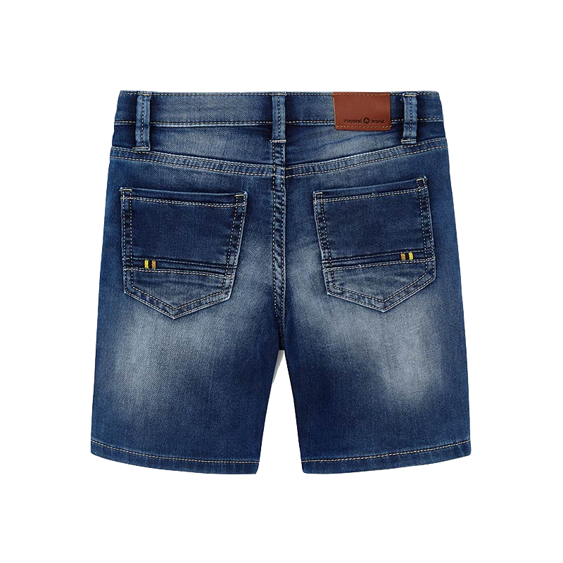 Mayoral - Boys 5-Pocket Soft Bermuda Shorts in Medium Wash Denim (Size 5)