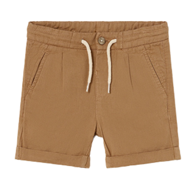 Mayoral - Baby Linen Relaxed Shorts in Camel