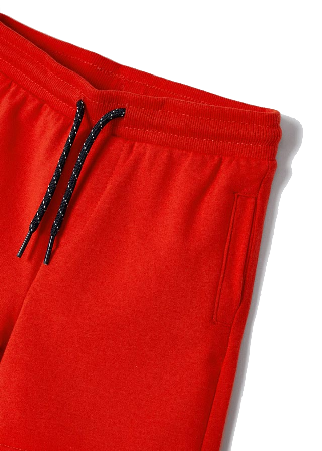 Mayoral - Boys Drawstring Fleece Shorts in Red