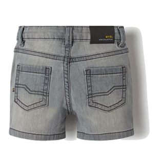 Mayoral - Baby Soft Denim Shorts in Light Grey