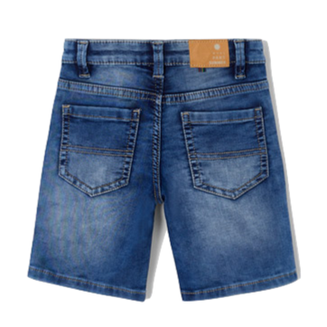 Mayoral - Boys 5-Pocket Soft Bermuda Shorts in Medium Denim