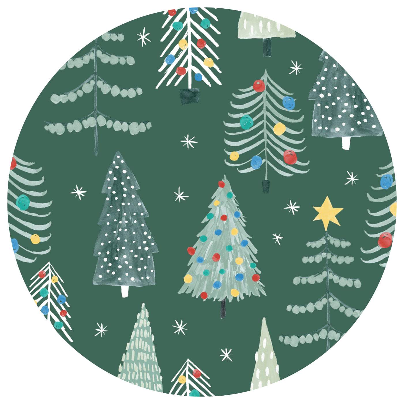 Little Sleepies green twinkling trees online zippy