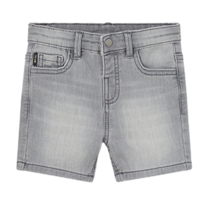 Mayoral - Baby Soft Denim Shorts in Grey