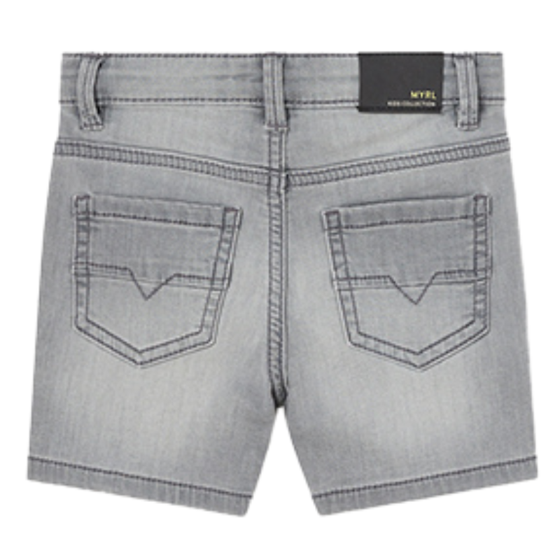 Mayoral - Baby Soft Denim Shorts in Grey