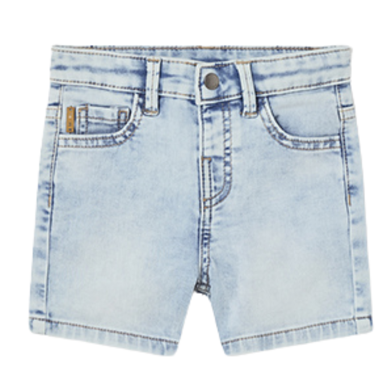 Mayoral - Baby Soft Denim Shorts in Light Blue (24mo)