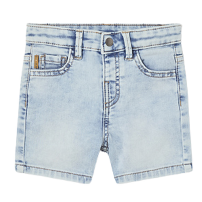 Mayoral - Baby Soft Denim Shorts in Light Blue