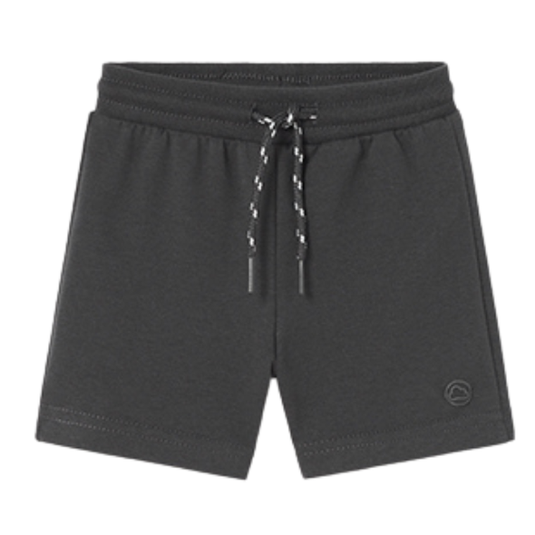 Mayoral - Baby Drawstring Fleece Shorts in Dark Grey