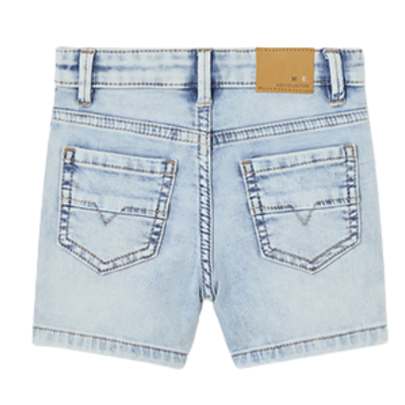 Mayoral - Baby Soft Denim Shorts in Light Blue