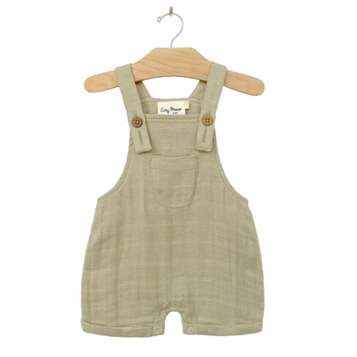 City Mouse - Baby Shortie Overall in Green Tea (9-12mo)